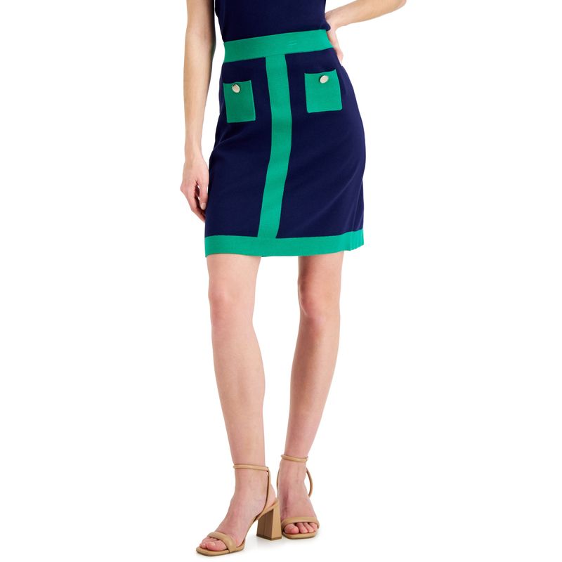 Anne Klein Colorblock Pencil Skirt